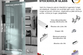 Siinikomplekt STOCKHOLM klaasile